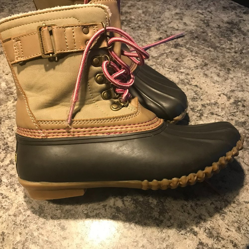 ESPIRIT GIRLS WINTER DUCK BOOTS SIZE 4 - Picture 3 of 9